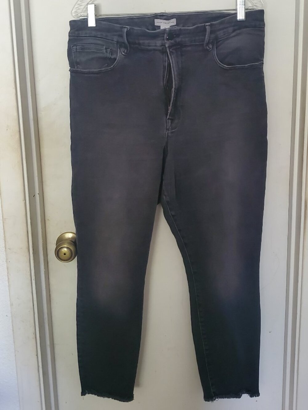 Good American Good Legs Ankle Skinny Crop Juniors Size 15